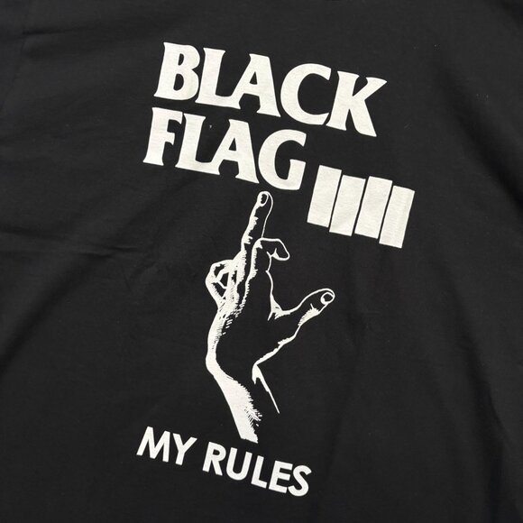 Black Flag My Rules Rock T-Shirt Size Extra Large - Picture 4 of 4